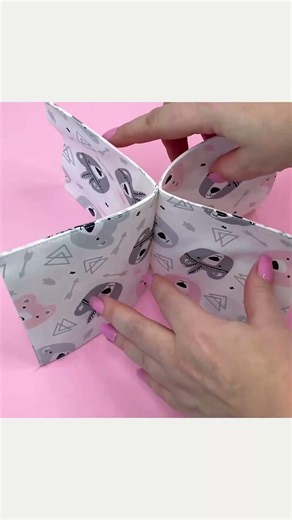 Sew a textile box with cells