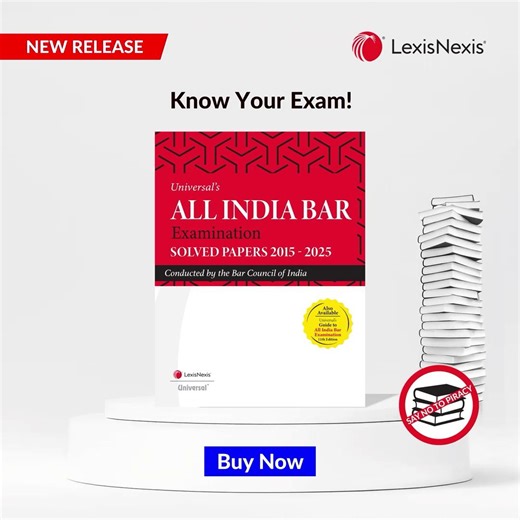 Solved question papers of All India Bar Exam (2015-2025), with conceptual explanations is available to buy now. Buy now from our website. https://ow.ly/vQeW50Wm85o Universal’s Delhi Judicial Service (Preliminary) Examination Solved Papers (2008-2025), a book of reference for your previous year questions is available to buy now. Buy Now. https://ow.ly/GY6P50Wm85l #AllIndiaBarExam #JudicialServiceExam #LegalEducation #ExamPreparation | LexisNexis India | Facebook
