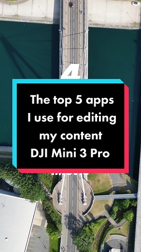 The top 5 apps I use for editing my content #drone #djimini3pro #aviationmediaone #dronetips #dji #djipeteminise #dronevideo #droneshot #dronetiktok #djimini3