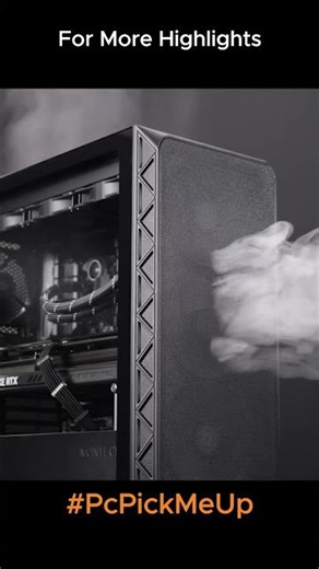 PC AIRFLOW VISUALISED 🌫️ Montech Air 903 #pc #satisfying