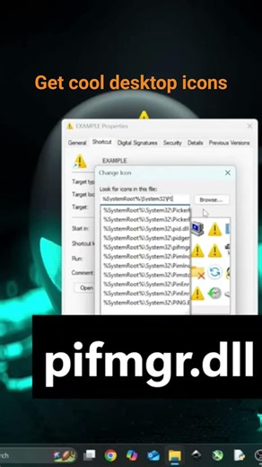 Cool desktop icons for Windows desktops #windows11 #icons #sysadmin #desktopcustomization
