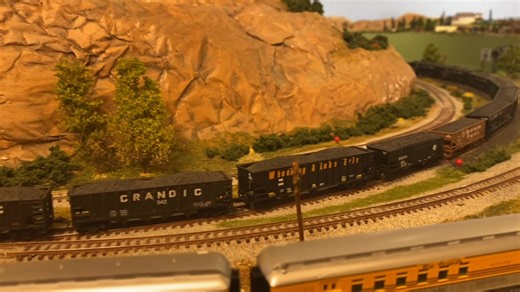 1.1K views · 30 reactions | The tracks with brown ballast are operated by the Bad Water Railroad, Shoshoni, Wyoming. The two mainline tracks, ballasted in grey are mainlines exiting Green River, Wyoming westward. The Utah Railway coal train is headed toward Ogden, Utah where the train will interchange to the Rio Grande. All of this action on the W&UP, N-scale super detailed model railroad. | Wahsatch Union Pacific | Facebook