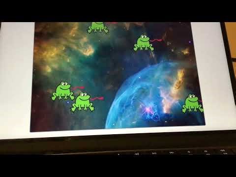 Showing a Catch a frog game