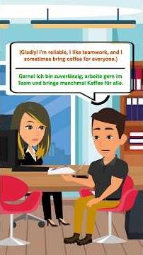 🇩🇪 German B1 Job Interview Talk 💼🙂