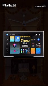 62K views · 2.5K reactions | One tap is all it takes for your #GharKaGlowUp The KNX Lifestyle 81 Touch Panel has smart scene setting that controls multiple devices simultaneously to transform the vibe according to the occasion. #Goldmedal #GoldmedalIndia #SwitchToTheAmazing #Electrical #TouchPanel #GoldmedalElectricals #Festive #GaneshChaturthi . . . . . . [Smart Touch Panel, Mobile App Control, Smart Home, Home Upgrade, Home Automation, Festive, Ganesh Chaturthi] | GOLDMEDAL | Facebook