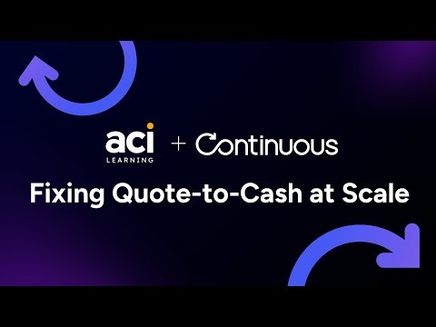 How ACI Learning Fixed Quote-to-Cash and Eliminated $1M+ in Annual Costs | Customer Story