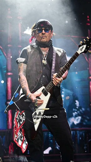 Johnny Depp bringing the rock ’n’ roll energy to The O2 Arena with Hollywood Vampires.