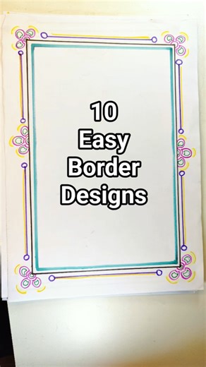 10 Easy front page design for school project and idea journals 😍 #howto #shorts #design