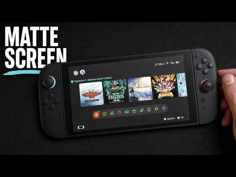JSAUX Anti-Glare Screen Protector for Nintendo Switch 2 - Install & Results