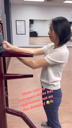 11K views · 125 reactions |  Mom vs. Wing Chun Dummy! 壘* Watch...