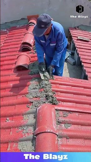 House roof tin sheet installation process