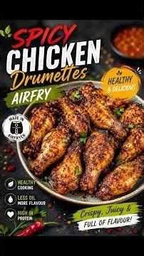 SPICY Chicken Drumettes in Air Fryer | Healthy, Juicy & No Oil | Mum's Magic Kitchen