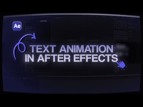 TEXT ANIMATION | DIRECTIONAL BLUR | AFTER EFFECTS |