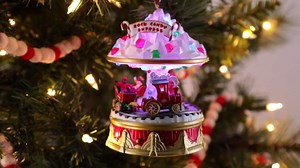 Hallmark Keepsake Christmas Ornament 2021, Christmas Carnival Rock Candy Express, Musical, Light and Motion