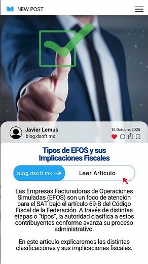 Tipos de #EFOS y sus Implicaciones Fiscales