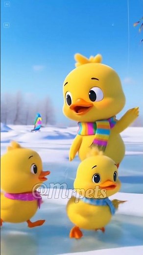 🪁 Mother Duck Teaches Her Ducklings to Fly a Kite | Cutest Duck Family Moments 🦆#duck #duckshorts