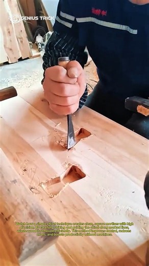 STOP Using Power Tools! This Hand Chisel Trick is INSANELY Precise