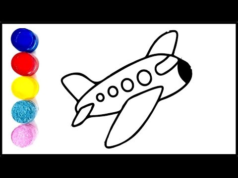 Airplane Drawing | Learn to Draw Airplane | Easy Airplane Drawing for Kids