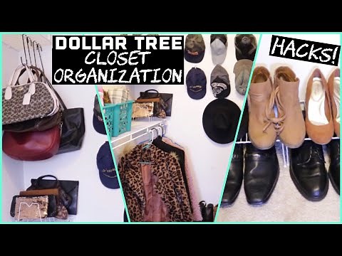 Dollar Tree Closet Organization HACKS