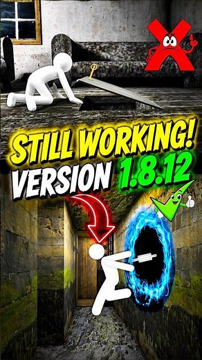 Granny New Version 1.8.12 Sewer Trick Still Working!💀🔥#granny #grannyglitches #grannygame #granny1