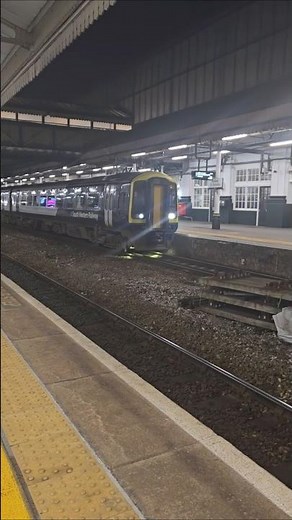 A SWR Class 159 (159018) departing Platform 1 at Exeter St Davids