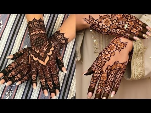 Beautiful Full Hand Mehndi Design Featuring Paisley Patterns and Lotus Inspired Details