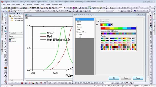在图上添加颜色标尺