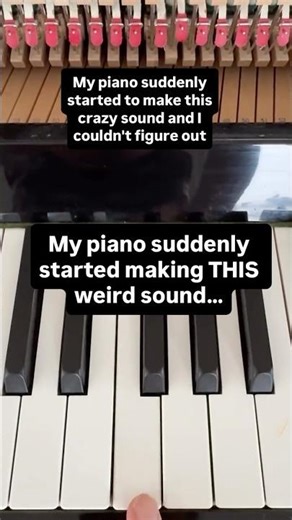 My piano suddenly started making THIS weird sound… #piano