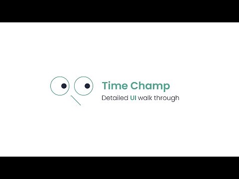 Time Champ detailed UI walk through | Employee Productivity Software