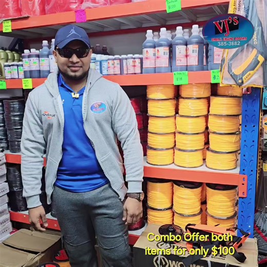 Don't miss out 🛒🏃🏃🛒🛒 get a Chinese brush cutter bump Head and a universal brush cutter harness both items for only $100 hurry while stock last 🏃🏃🏃 u know we are the Combo specialist 🥳😜 contact or Whatsapp us at #385-3682, 304-8961 we are located on Rochard Douglas in Barrackpore find our business location on map Vj's Small Engine Repairs 🚗🚗 #tirnidadandtobago #followers #trending