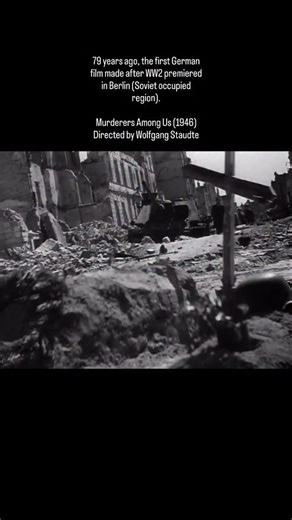 79 years ago, the first German film made after WW2 premiered in Berlin (Soviet occupied region). Murderers Among Us (1946) Directed by Wolfgang Staudte | History of Cinema