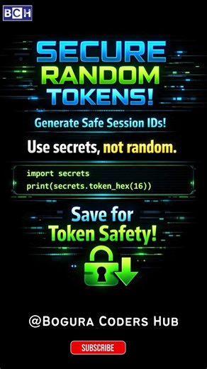 🔐 Stop Using random for Tokens! Do This Instead |Secure Random Tokens | Your Session IDs Are Unsafe