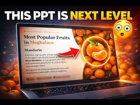 This PowerPoint Slide is NEXT LEVEL 🔥 (Make It in 5 Minutes | Step-by-Step Tutorial) #meghalaya