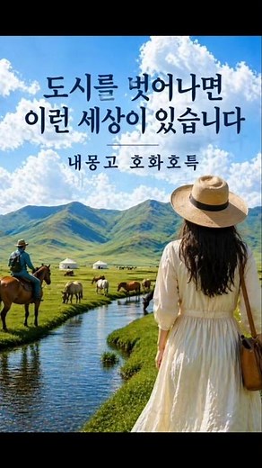 부산출발 내몽골 후허하오터에서 초원 여행의 매력을 느껴보세요! 🌾🏜️ #하하투어 #내몽골여행 #후허하오터 #초원여행 #유목문화 #프리미엄여행 #여행추천
