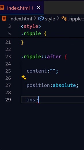 Ripple effect button using css #coding #csscoding