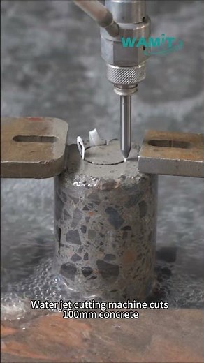 WMT Water jet cutting machine cuts 100mm concrete