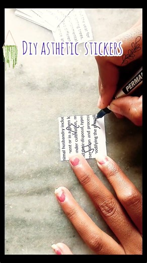 diy asthetic stickers for journal🩷😍/ how to make journal sticker at home💕✨#journal #journalkit