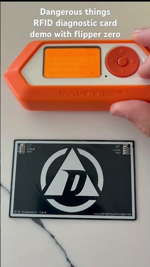RFID diagnostic card demo with flipper zero