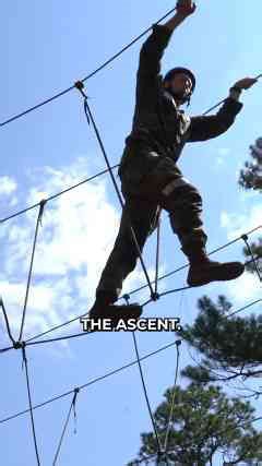 Attempting the Army Special Forces Obstacle Course