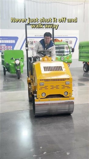 Proper Shutdown Procedure | Road Roller Operation