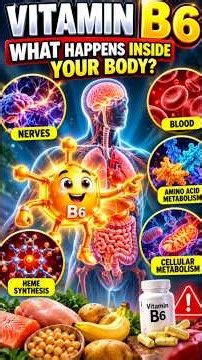 What Vitamin B6 Actually Does Inside Your Body ⚡🧬 | PLP, Nerves & Blood Explained #Shorts #osteocyte