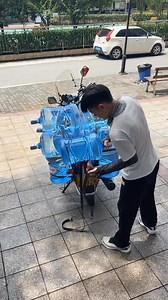 32K views · 509 reactions | There are always more methods than difficulties! How many barrels of mineral water can this water courier transport at once?  #China #Chinese #wisdom | Hola Fujian | Facebook