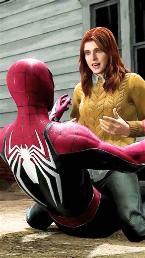 Peter Saves MJ from Venom! 😱🔥 #shorts #thudurum #spiderman2 #gaming #fightscene #ytshorts #viral