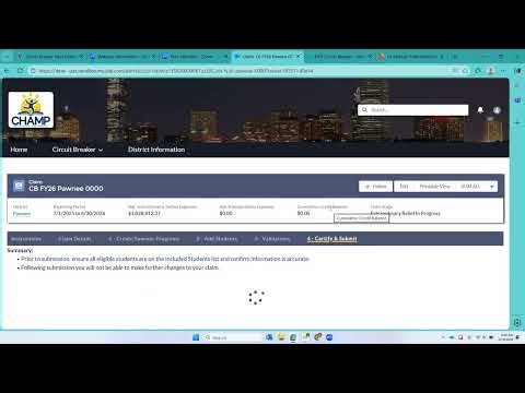 Certifying and Submitting Claims