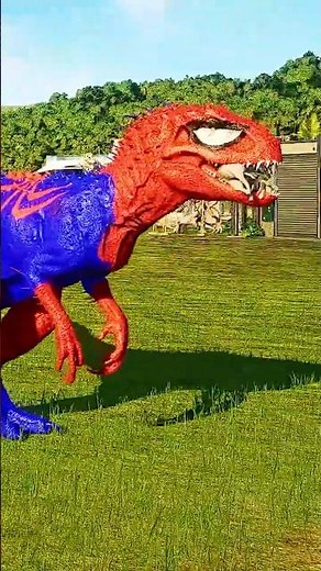 Hulk TRex vs Spiderman Indominus Rex #shorts #jurassicworld #dinosaur