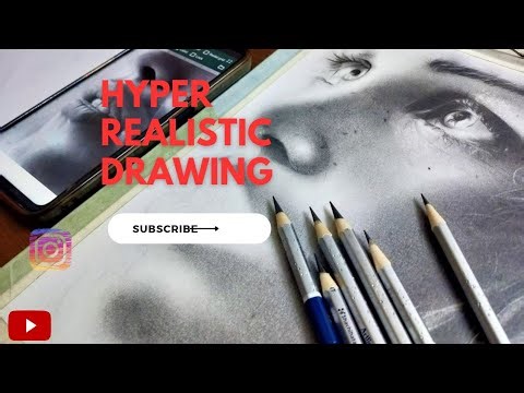 Hyper Realistic drawing with Graphite pencil ✏️