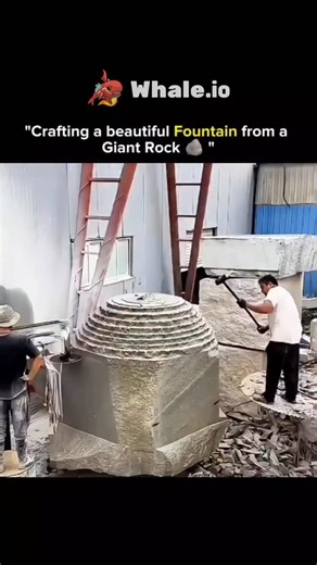 UniverseX | Rock on! 🌄 Turning a giant rock into a stunning fountain sounds like a creative dream project. The idea is to hollow out the rock, add some... | Instagram