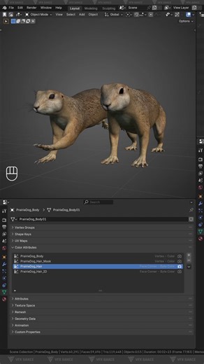Fast Way to Transfer Vertex Colors in Blender! ⚡ #Blender #VertexColor #DataTransfer #Modeling #Texturing #3DArt #Tips #Workflow | VFX Grace
