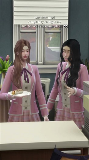 WAIT… how are ALL my Sims wearing the SAME uniform?! 😭 #thesims4 #thesimsmods
