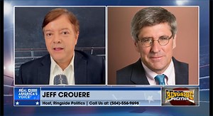 2.8K views · 70 reactions | "Inflation is going to continue to get worse if we continue to spend and borrow." - Steve Moore Don't miss his full interview with Jeff Crouere on #RingsidePolitics: https://americasvoice.news/video/KDj8rzGtZbNGgTe/ | America's Voice News | Facebook